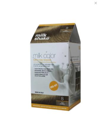 Milkshake Color Eco Kit 8 Light Blonde Hair Dye - Foamless