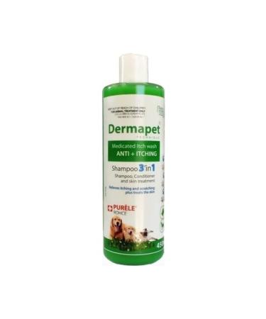 Various Purele Dermapet Cat Dog Shampoo 3in1 Plus 450 Ml