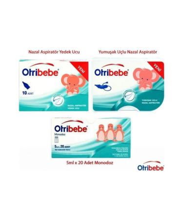 Otribebe Nasal Aspirator + 12 Spare Tips + Monodose 20 Vials