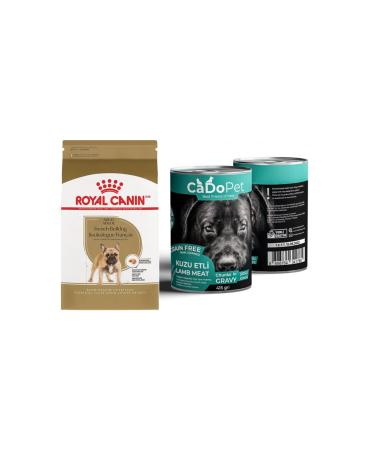 Royal Canin Adult French Bulldog Dog Food 3 Kg + Cadopet Lamb Meat Canned 415 Gr 2 Pieces