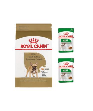 Royal Canin Adult French Bulldog Dog Food 3 Kg + Mini Wet Food 2 Pieces