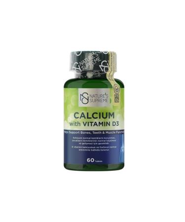 Natures Supreme Calcium With Vitamin D3 60 Tablets