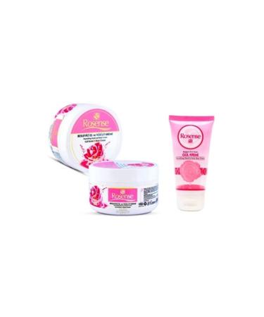 Rosense Nourishing Hand and Body Cream (Rose Scented) 250 ml + Rosense Rose Essence Hand and Nail Care Cream 75 ml