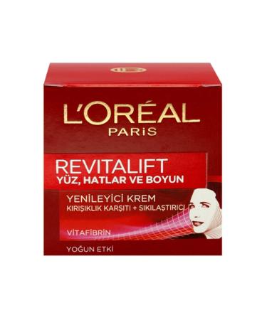 L'Oreal Paris Revitalift Face Lines & Neck Anti-Wrinkle and Firming Care Cream 50 Ml Kzmprt
