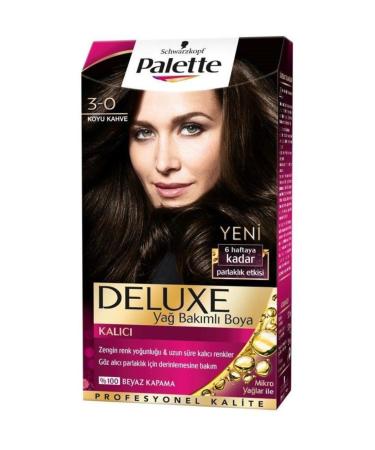 Palette Hair Dye - Deluxe 3-0 Dark Brown 50 ml