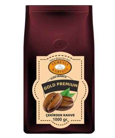 YEMENL KAHVEC Gold Premium 0 Arabica Bean Coffee 1000gr. Suitable for Filter Coffee and Espresso.