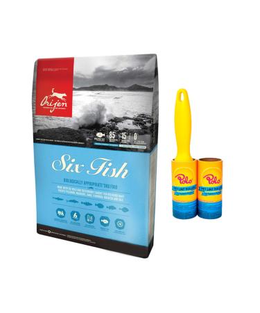 Orijen Six Fish Cat Food 1.8 kg + Polo Hair Collection Roll