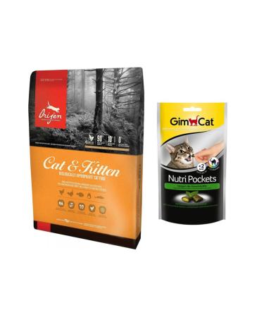 Orijen Kitten Kitten Cat Food 1.8 Kg + Gimcat Cat Herbal Reward 60 Gr (original)