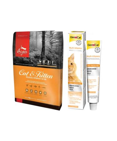 Orijen Kitten Kitten Cat Food 1.8 Kg + Gimcat Multivitamin Cat Reward 20 Gr (original)