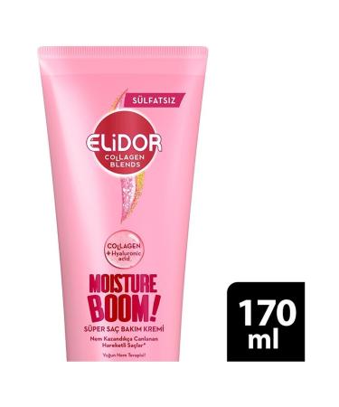 Elidor Collagen Blends Sulfate-Free Super Hair Conditioner Moisture Boom Intensive Moisture Therapy 170 Ml - Buy Online on GoSupps.com