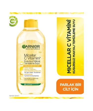 Garnier Micellar Vitamin C Flawless Make-Up Remover Water 400ml - Buy Online on GoSupps.com