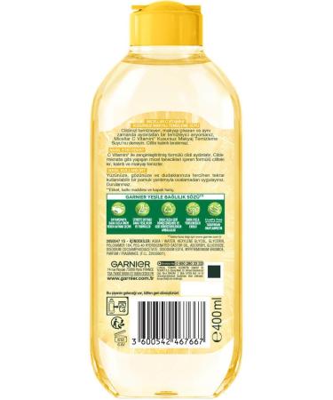 Garnier Micellar Vitamin C Flawless Make-Up Remover Water 400ml - Buy Online on GoSupps.com