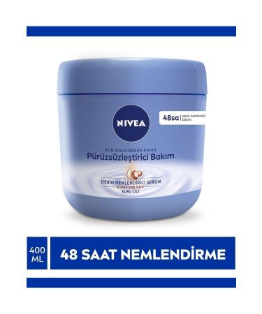 NIVEA Smoothing Hand & Body Care Cream 400 ml - Buy Online on GoSupps.com