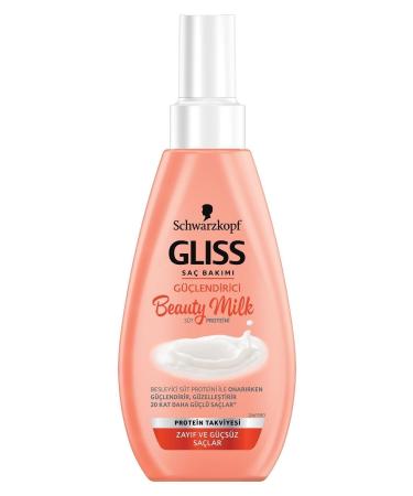 Gliss Schwarzkopf Beauty Milk-Strengthening Hair Care Milk 150 Ml
