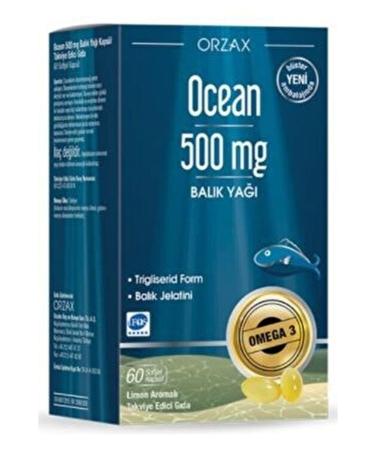 Ocean Fish Oil 500mg Supplementary Food 60 Capsules