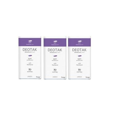 Deotak Cream Deodorant Soft 35 ml X 3 Pieces