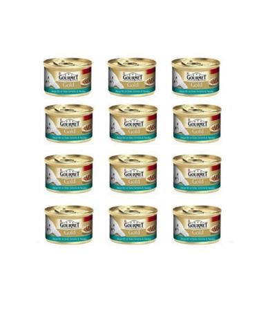 Gourmet Gold Salmon Chicken Cat Canned Food 85 gr 12 Pieces