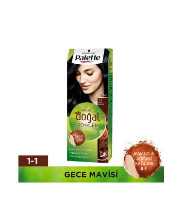 Palette Permanent Natural Colors Hair Dye 1-1 Midnight Blue