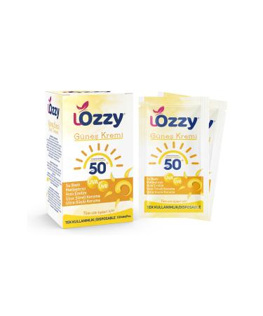 Lozzy Spf 50 High Protection Face and Body Sun Cream for All Skin Types (Disposable)