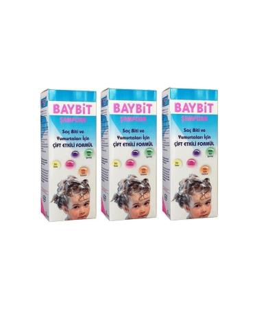 BAYBIT 3 Pieces Shampoo for Head Lice and Eggs 100ml