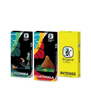 Bongardi Coffee Capsule Coffee 30 Pieces Nespresso Compatible Colombia Guatemala Intense