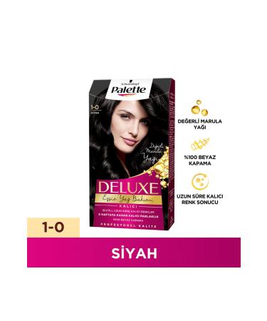 Palette Deluxe Hair Dye 1-0 Black