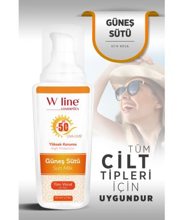 wline UV Protection Refreshing After Sun Spf50+ Face and Body Sun Milk 125ml - Buy Online on GoSupps.com