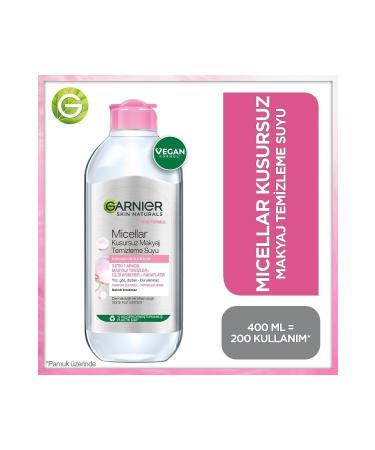 Garnier Micellar Flawless Make-Up Remover Water 400 ml - Buy Online on GoSupps.com