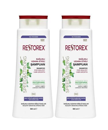 Restorex Healthy Growth Effective Anti-Hair Loss Shampoo 500ml 2 Pieces