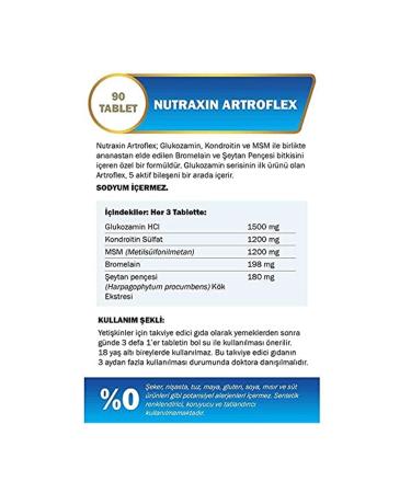 Nutraxin Artroflex 90 Tablets 1 Pack (From 1 X 90 Tablets) - Buy Online on GoSupps.com