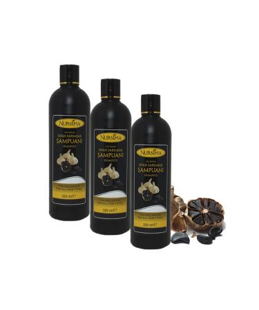 Nursima Herbal Essence Black Garlic Shampoo 350 ml 3' Pack