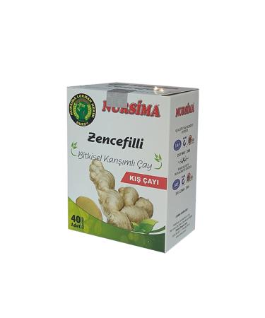 Nursima Bazaar Ginger Herbal Mixed Tea 40 Filtering Bags