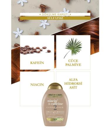 OGX Anti-Hair Loss Niacin & Caffeine Sulfate-Free Care Cream 385 ml - Buy Online on GoSupps.com