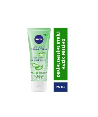 NIVEA Purifying Organic Rice Scrub Natural Aloe Vera Combination Skin 75 Ml