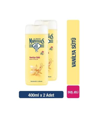 Le Petit Marseillais Marseillais Shower Gel 400 ml Vanilla Milk Flavored 2 Pieces