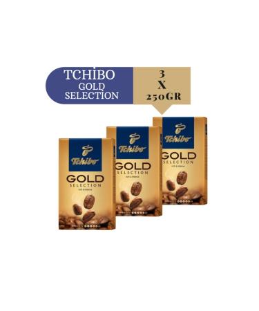 Tchibo Gold Selection Ground Filter Coffee Advantageous Package 3 X 250gr