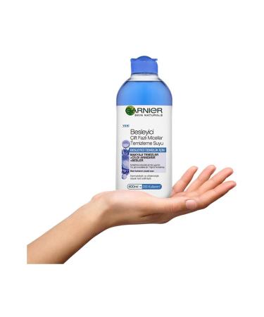 Garnier New Nourishing Purifying Dual Phase Micellar Make-Up Remover Water 400 Ml - Buy Online on GoSupps.com