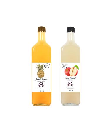 Suheylaana Natural Pineapple Vinegar 1000 Ml And Natural Apple Vinegar 1000 Ml