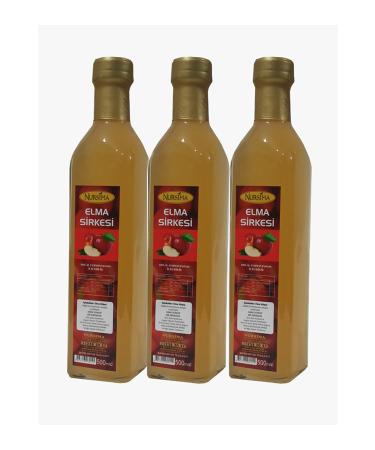 Nursima Apple Cider Vinegar 500 Ml 3 Glass Package