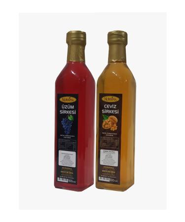 Nursima Grape Vinegar 500 ml Walnut Vinegar 500 ml Glass Packaging