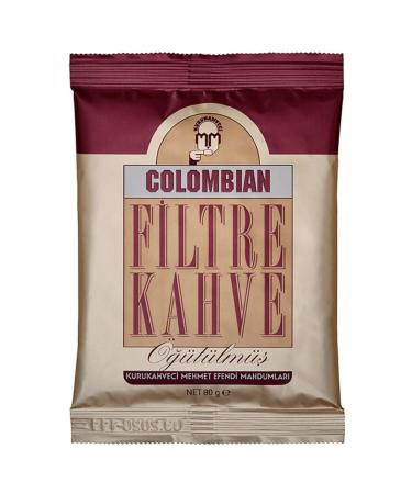 Mehmet Efendi 12-Piece Box Kurukahveci Colombian Filter Coffee 80 Gr X 12 Pack