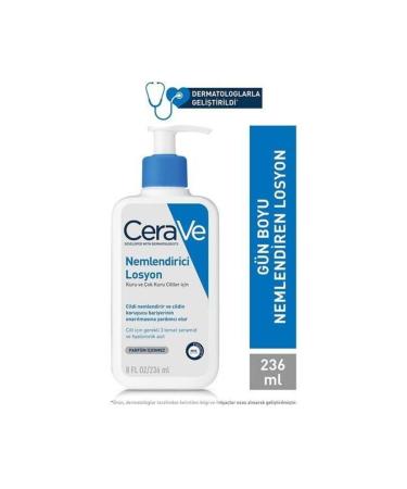 CeraVe Face and Body Moisturizing Lotion with Ceramide and Hyaluronic Acid for Dry Skin 236 / Ml.