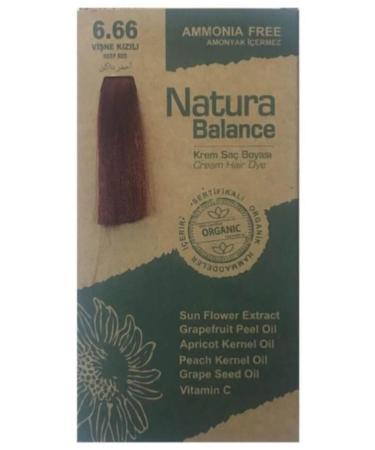 NATURABALANCE Natura Balance Cream Hair Dye Cherry Red 6.66