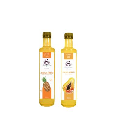 Suheylaana Natural Pineapple Vinegar 500 Ml And Natural Papaya Vinegar 500 Ml