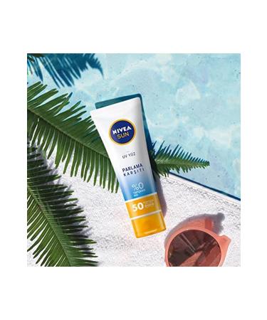 NIVEA Sun Spf 50 Anti-Shine Mattifying Effect UV Sun Face Cream - Buy Online on GoSupps.com