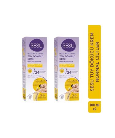 Sesu Hair Removal Cream Normal Skin 100 ml X 2 Pieces