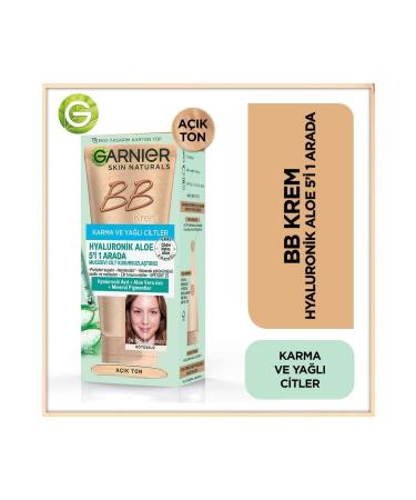 Garnier Hyaluronic Aloe Oil Free BB Cream - Light Tone - Buy Online on GoSupps.com