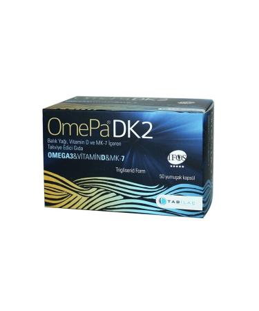 Omepa Dk2 Omega 3 Vitamin D And Mk - 7 50 Capsules