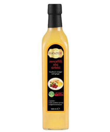 Hanzade Herbal Ginger Hawthorn Vinegar 500 ml Pure Hawthorn Vinegar With Ginger (ZA-101810)