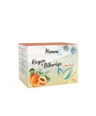 HOMM VITA HOMM VITA APRICOT & ROSEMARY MIXED HERBAL TEA 60 BAGS 90GR - Buy Online on GoSupps.com